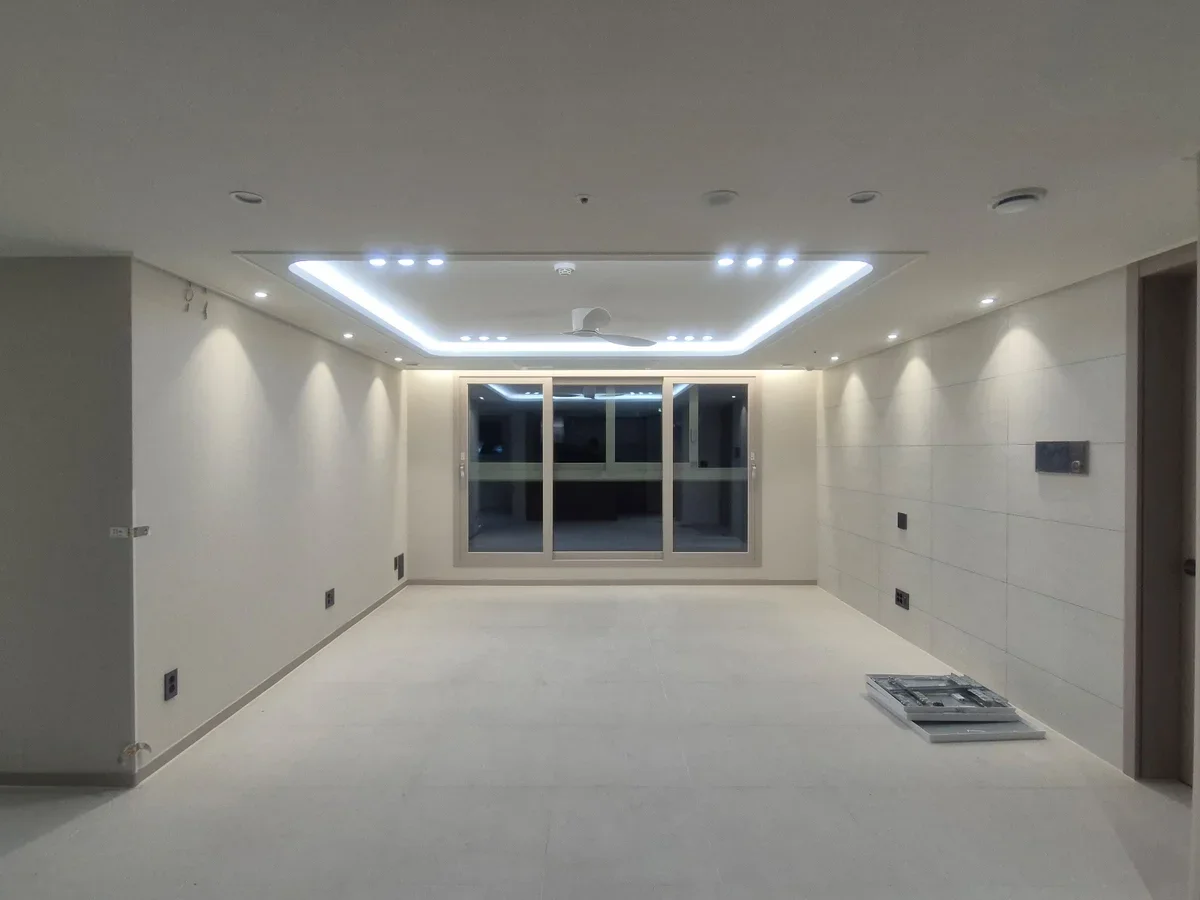 이천 힐스테이트2단지D패키지 실링팬 우물천장 시공 사진 1